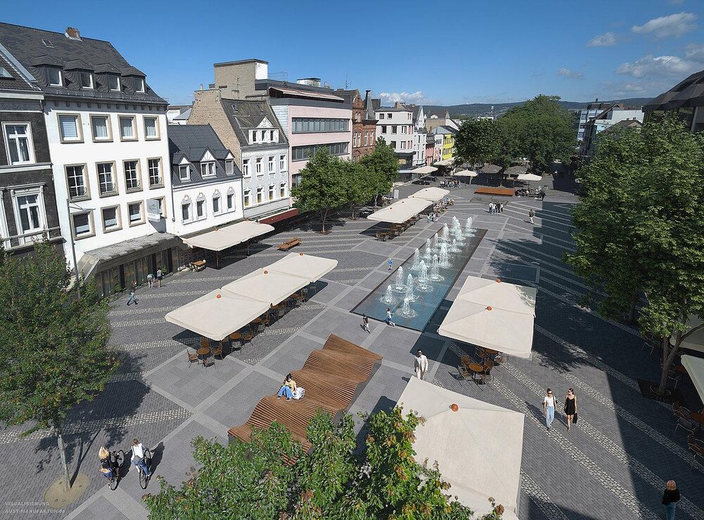 So soll der neugestaltete Luisenplatz künftig aussehen.