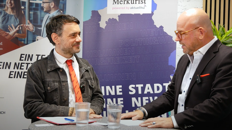 Oberbürgermeisterkandidat David Dasbach im Merkurist Video-Interview