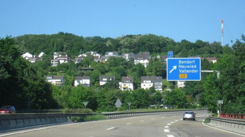 A48 bei Bendorf.