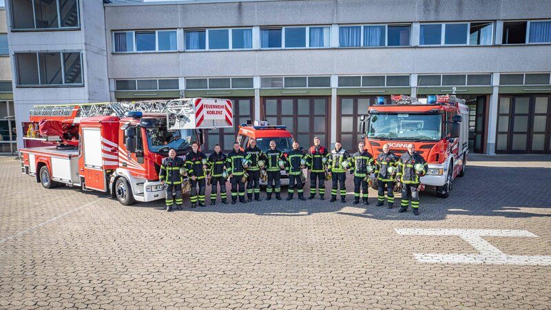 Die Feuerwache 1 in der Schlachthofstraße in Koblenz.