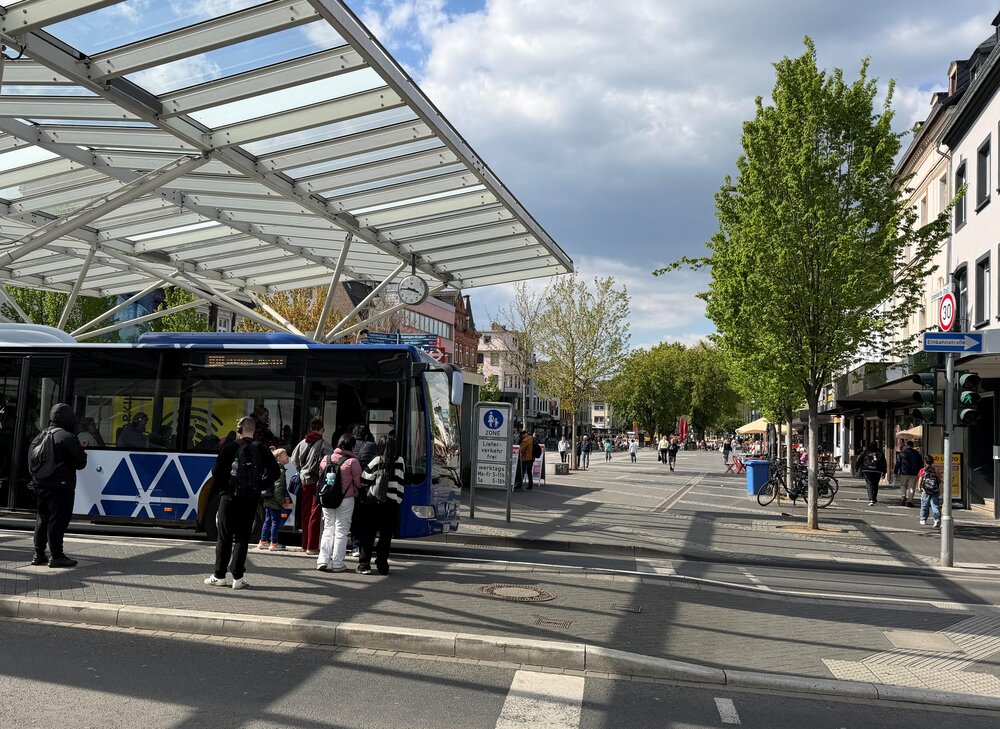 Busverkehr in Neuwied.