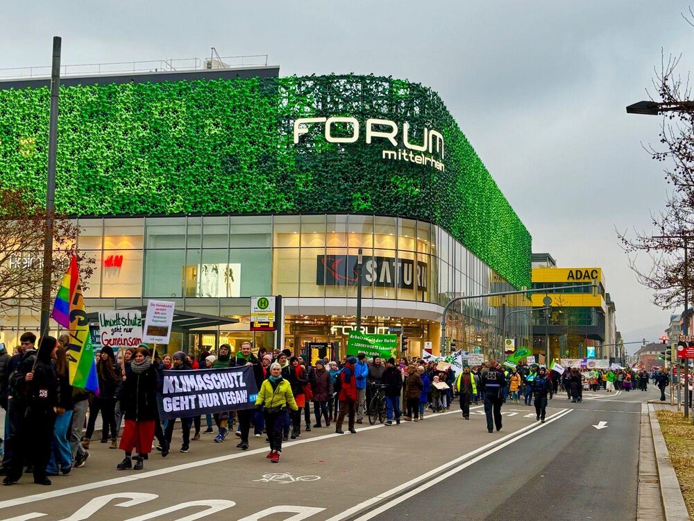 Der Klimastreik am 14.02.2025 in Koblenz.