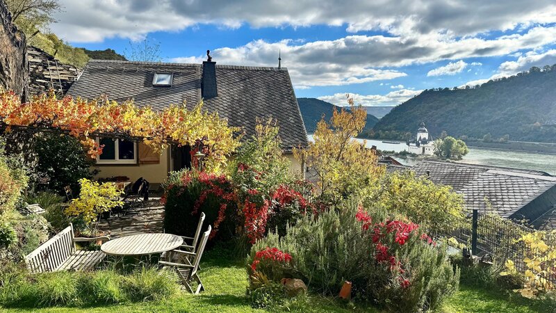 Wird für eine weltweite Airbnb-Kampagne beworben: Das Ferienhaus „Schwalbennest“ in Kaub.