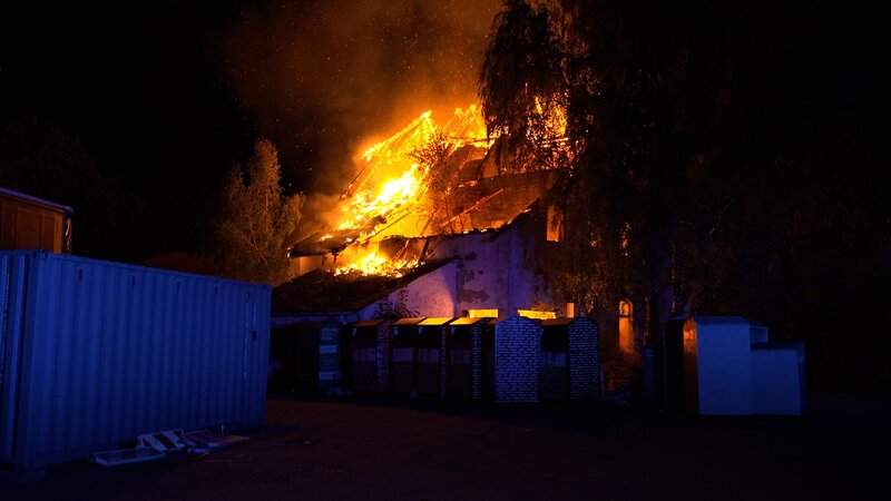 Brand eines Gebäudes in Simmern
