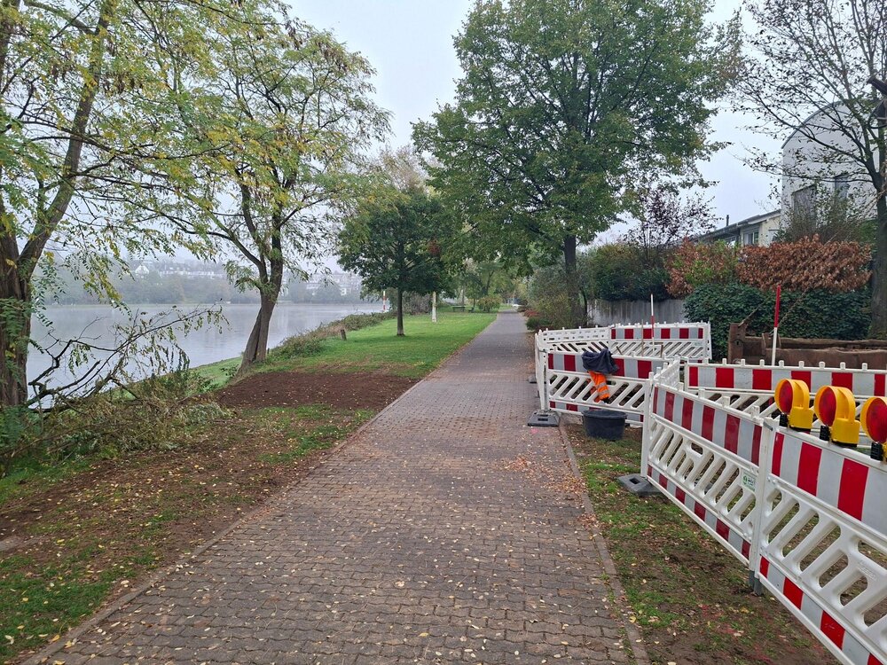 Das Willy-Brandt-Ufer an der Mosel im Koblenzer Stadtteil Rauental ist nach Bauarbeiten deutlich früher wieder freigegeben worden als ursprünglich geplant. Das Willy-Brandt-Ufer an der Mosel im Koblenzer Stadtteil Rauental ist nach Bauarbeiten deutlich früher wieder freigegeben worden als ursprünglich geplant.