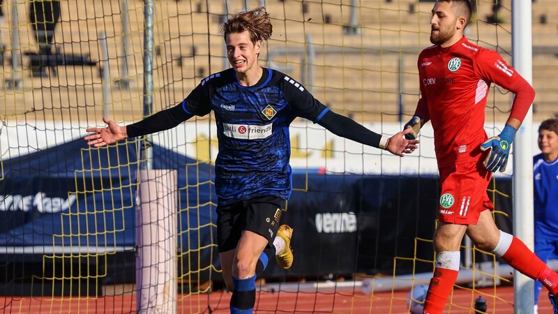 Marc Richter (16.10.2021), damals noch im Trikot der TuS Koblenz, wechselt nun in die 3. Liga nach Aachen.