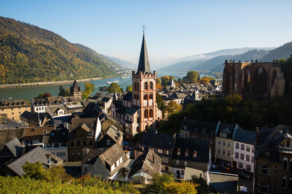 Blick auf Bacharach, Oberes Mittelrheintal