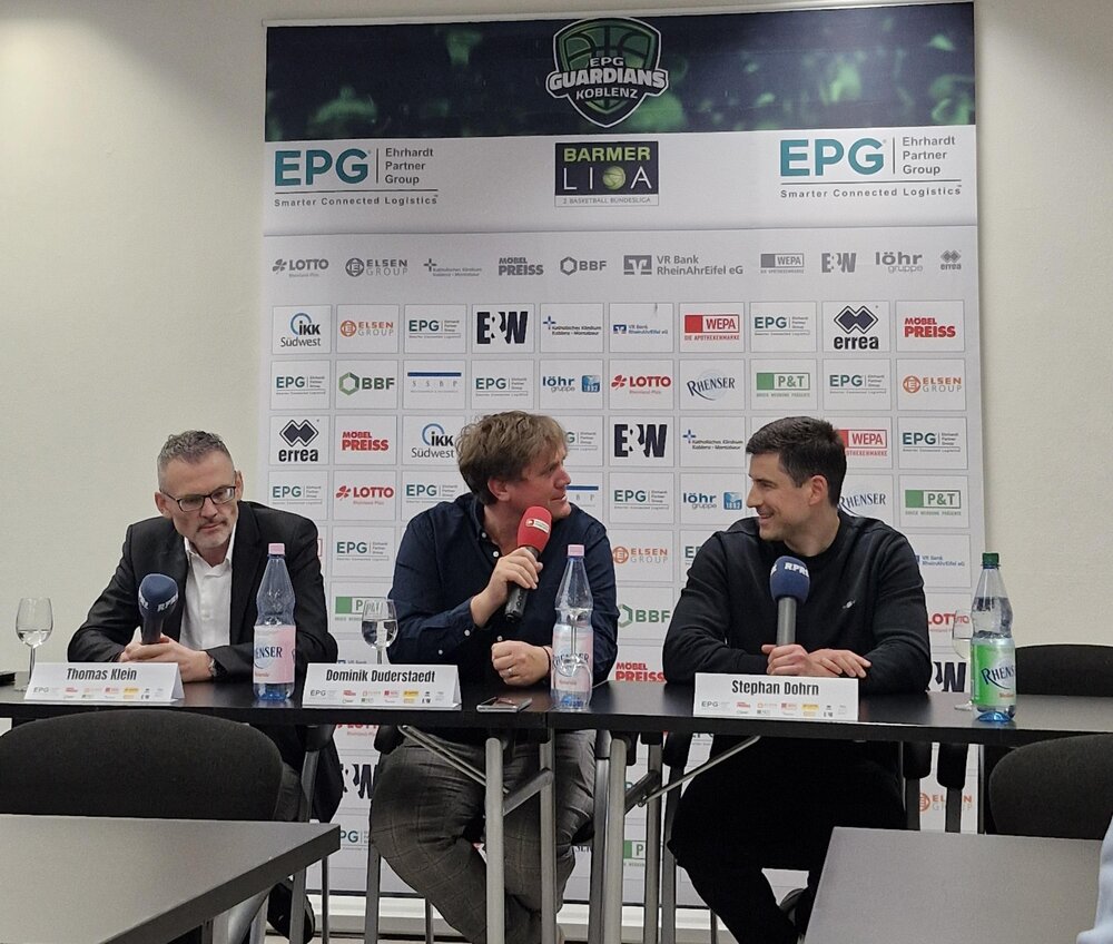 Guardians-Neu-Trainer Stephan Dohrn wurde im Rahmen einer Pressekonferenz offiziell vorgestellt.