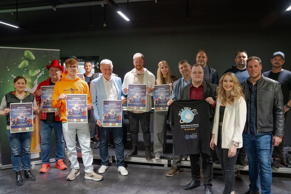 Reiner Meutsch & Co. freuen sich auf das anstehende Benefiz-Fußballspiel