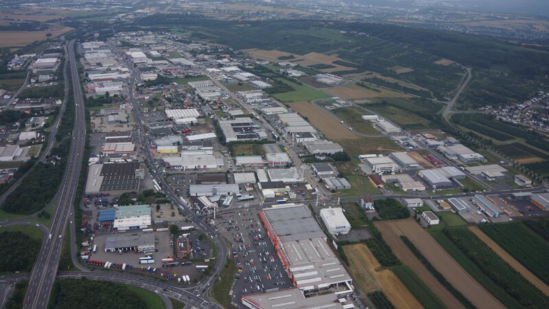 Gewerbepark Mülheim-Kärlich, Luftansicht