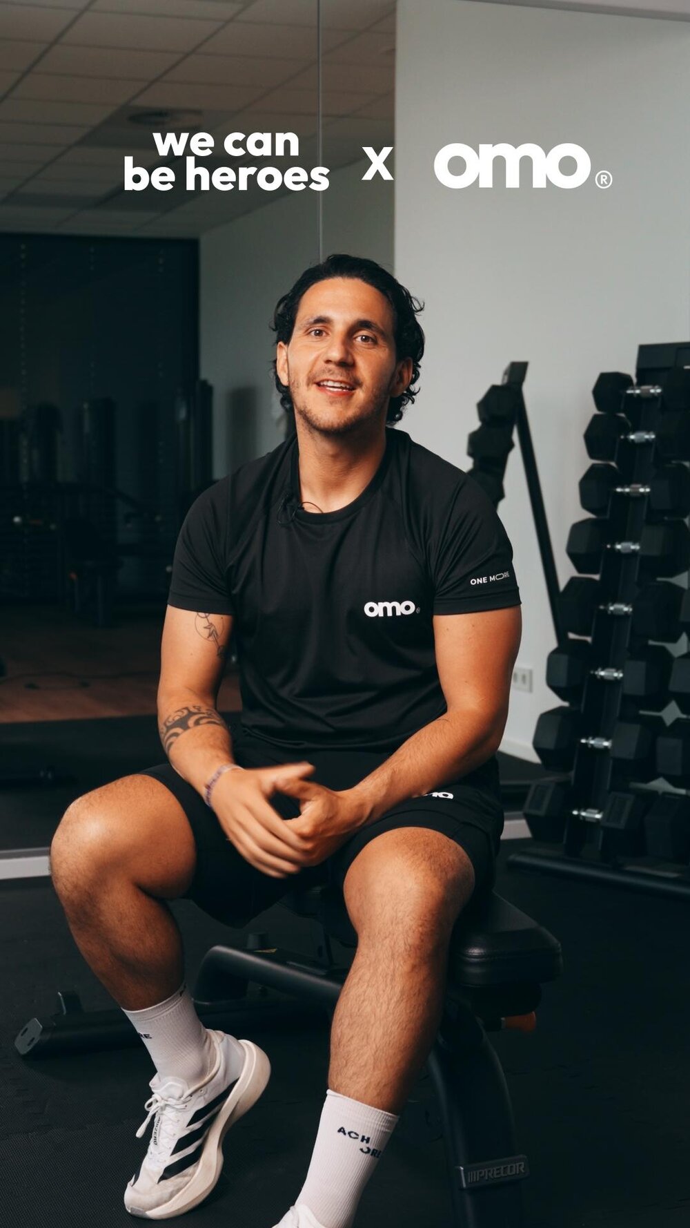 David Koca, Gründer von "We can be heroes" in Kooperation mit omo-sports.