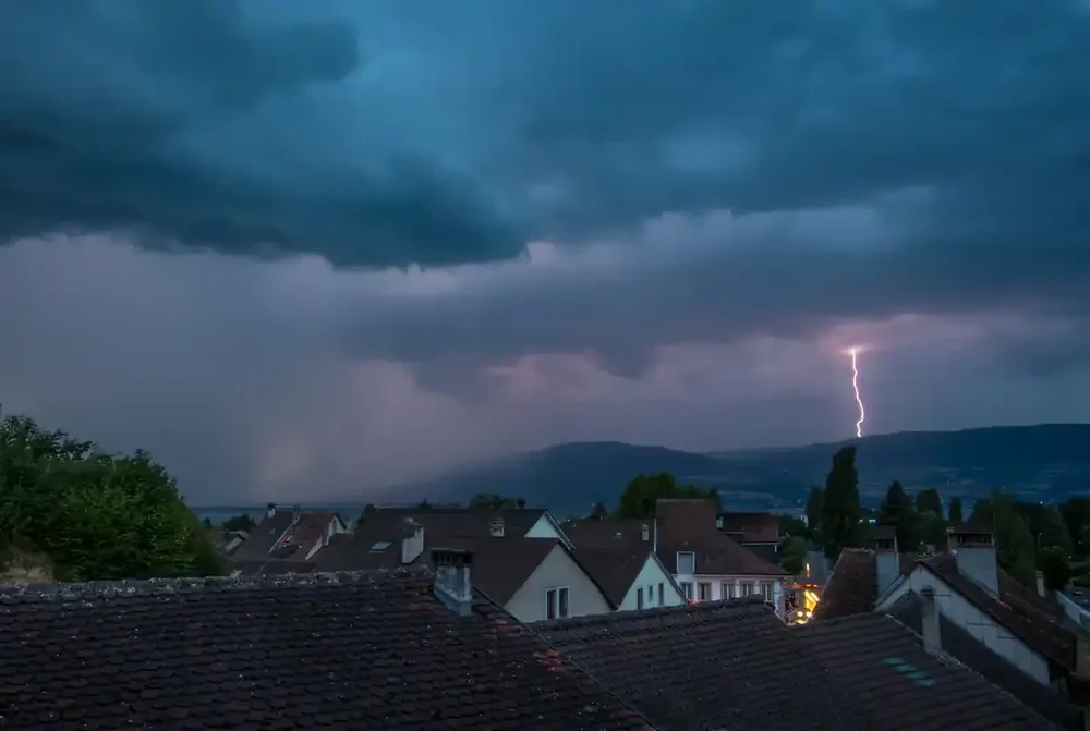 Gewitterwarnung für den späten Samstagabend.