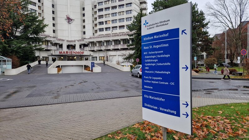Das Krankenhaus Marienhof in Koblenz, Teil des Katholischen Klinikums Koblenz-Montabaur.