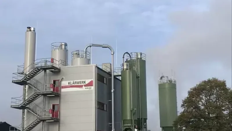 Die Klärschlammvergasungsanlage in Koblenz-Wallersheim steht seit Januar 2023 still.