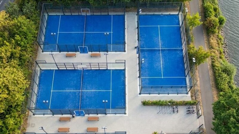 Padel Docks: So sollen die Plätze in Zukunft aussehen.