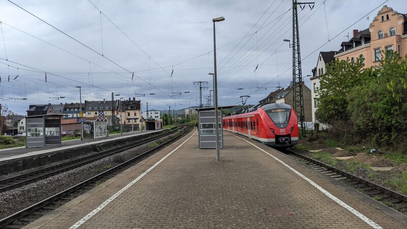 Der Bahnhof in Koblenz-Lützel.