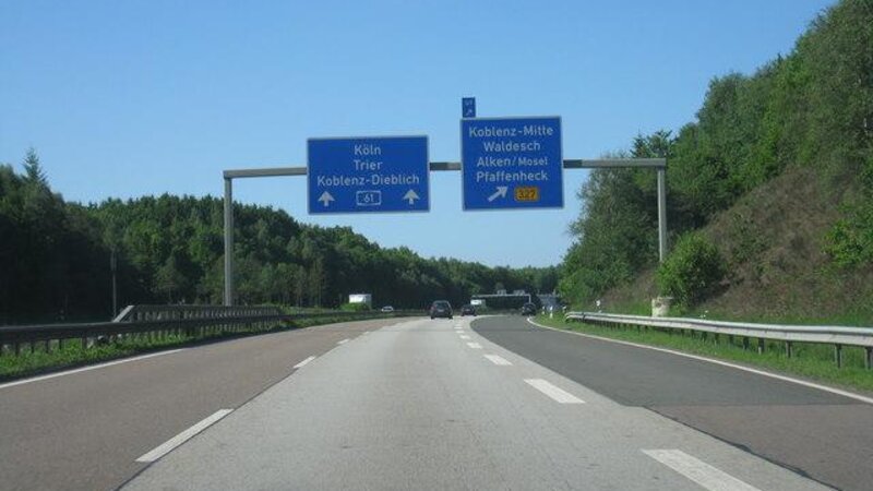 A61-Anschlussstelle Koblenz/Waldesch