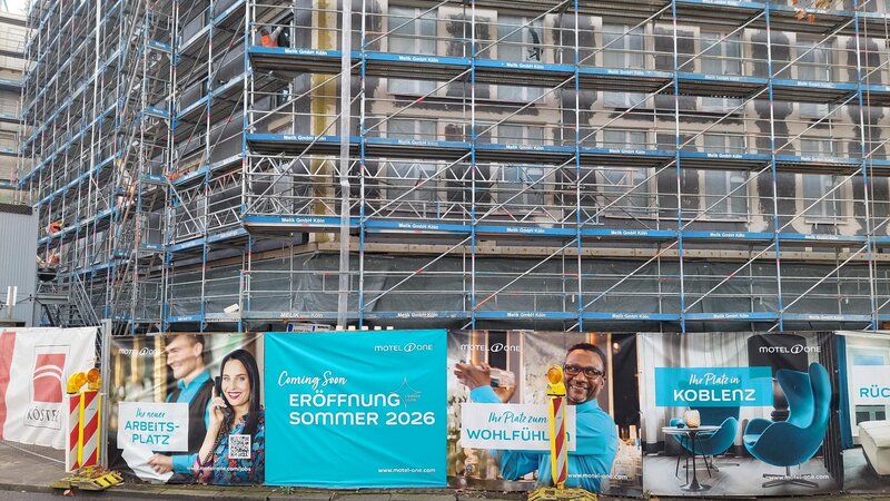 In der Löhrstraße 28-32 in Koblenz entsteht das Motel One.