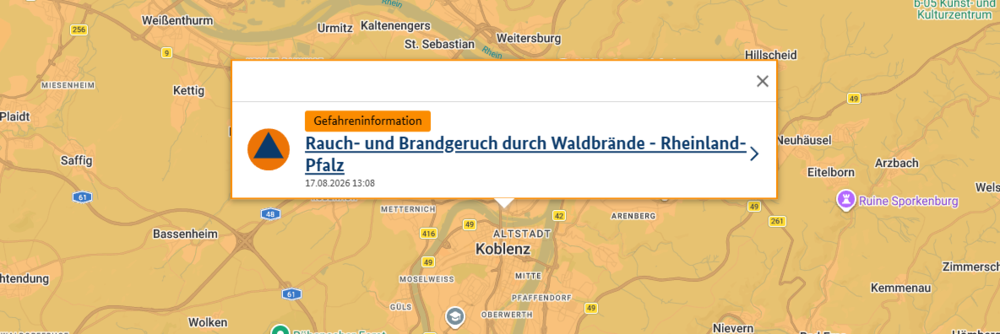 Screenshot Bundesamt für Bevölkerungsschutz und Katastrophenhilfe Screenshot Bundesamt für Bevölkerungsschutz und Katastrophenhilfe