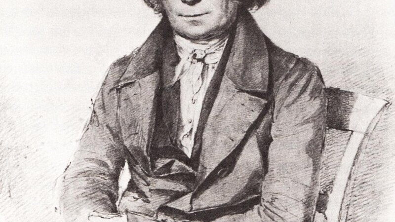 Eine Zeichnung von Joseph Görres aus dem Jahr 1838