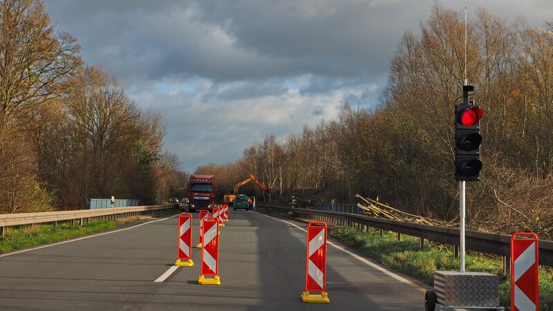 Die B9 wird kommende Woche (24.-27.02.) teilweise gesperrt.