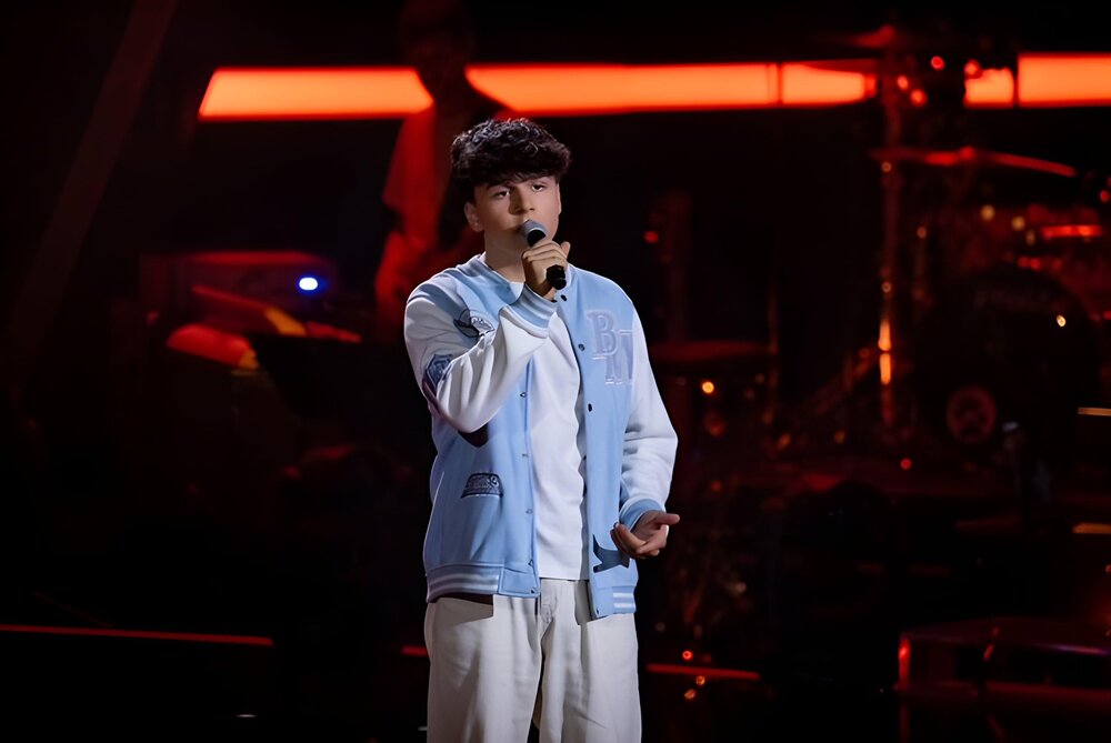 Rossano Gerhartz (17) bei seinem Auftritt „Blind Audition", Castingshow „The Voice of Germany" 2026 Rossano Gerhartz (17) bei seinem Auftritt „Blind Audition", Castingshow „The Voice of Germany" 2026