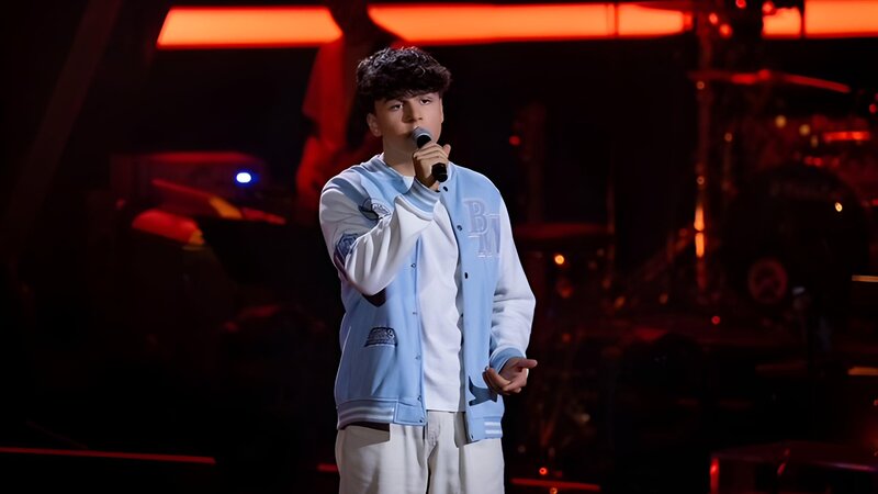 Rossano Gerhartz (17) bei seinem Auftritt „Blind Audition", Castingshow „The Voice of Germany" 2026