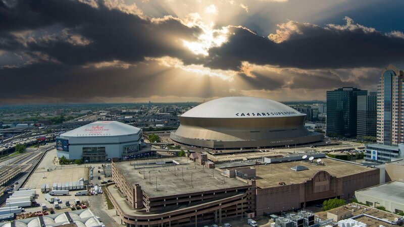 Der Ceasars Superdome im Jahr 2024.