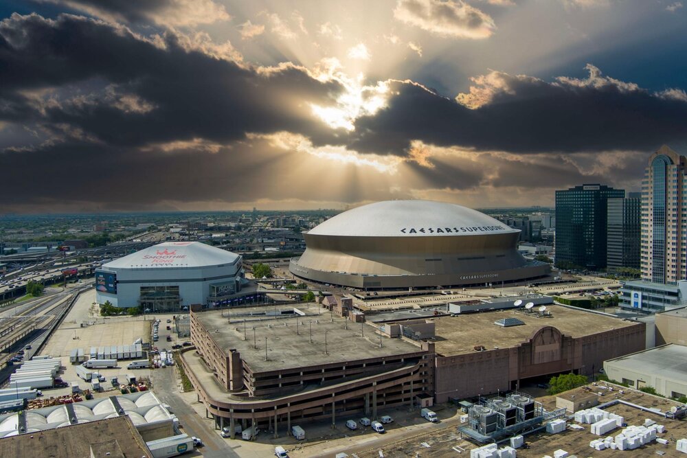 Der Ceasars Superdome im Jahr 2024. Der Ceasars Superdome im Jahr 2024.