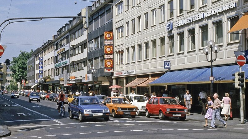Schloßstraße im Jahr 1986.