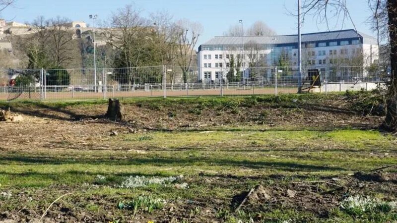 Die Aufräumarbeiten für den ersten Bauabschnitt des künftigen Sport- und Motorikparks am Schartwiesenweg sind abgeschlossen. Baubeginn unter anderem für ein neues Fußballfeld soll noch in die
