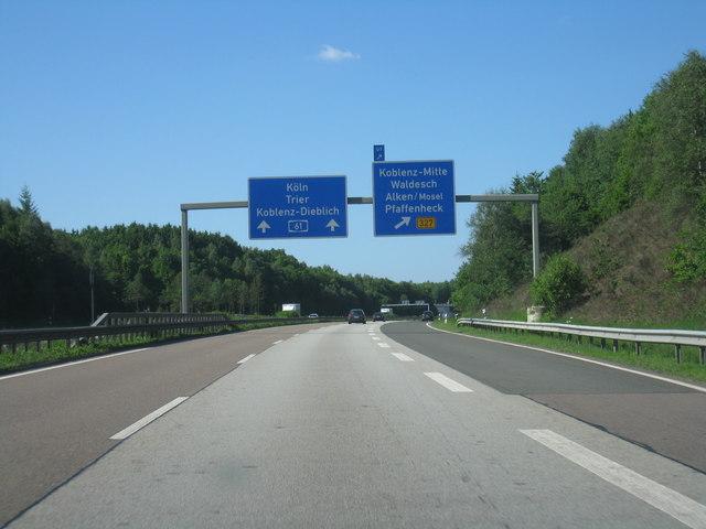 A61-Anschlussstelle Koblenz/Waldesch A61-Anschlussstelle Koblenz/Waldesch