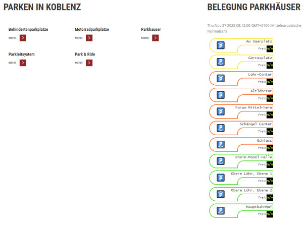 Auch auf der Webseite der Stadt Koblenz gibt es derzeit keine Auskünfte.