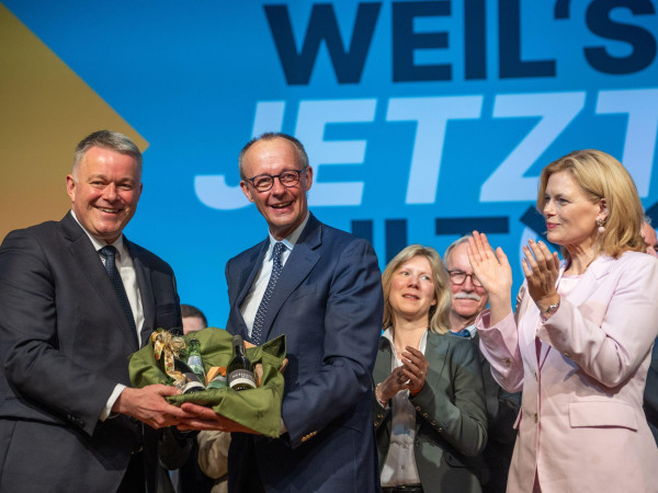Auch Bundestagspräsidentin Julia Klöckner (CDU) war beim rheinland-pfälzischen CDU-Parteitag.