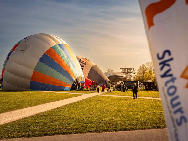 Ballonfrühling an der Festung Ehrenbreitstein.