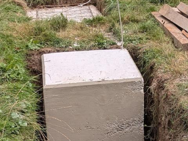 Baustelle Wald-Kita in der Norwichstraße in Koblenz.
