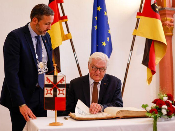 Bundespräsident Steinmeier in Andernach.