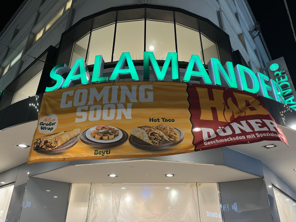 "Coming Soon" - HB Döner in Koblenz.