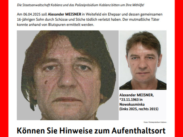 Das Fahndungsplakat Meisners, herausgegeben vom Bundeskriminalamt.