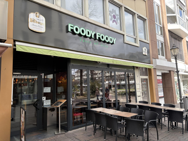 Das FOODY FOODY Restaurant von außen.