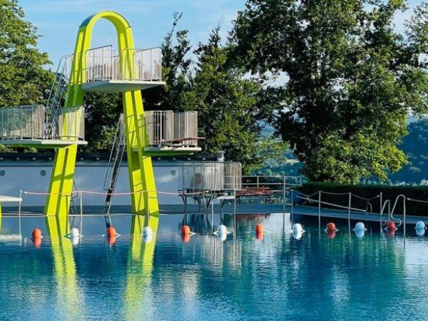 Das Freibad in Lahnstein.