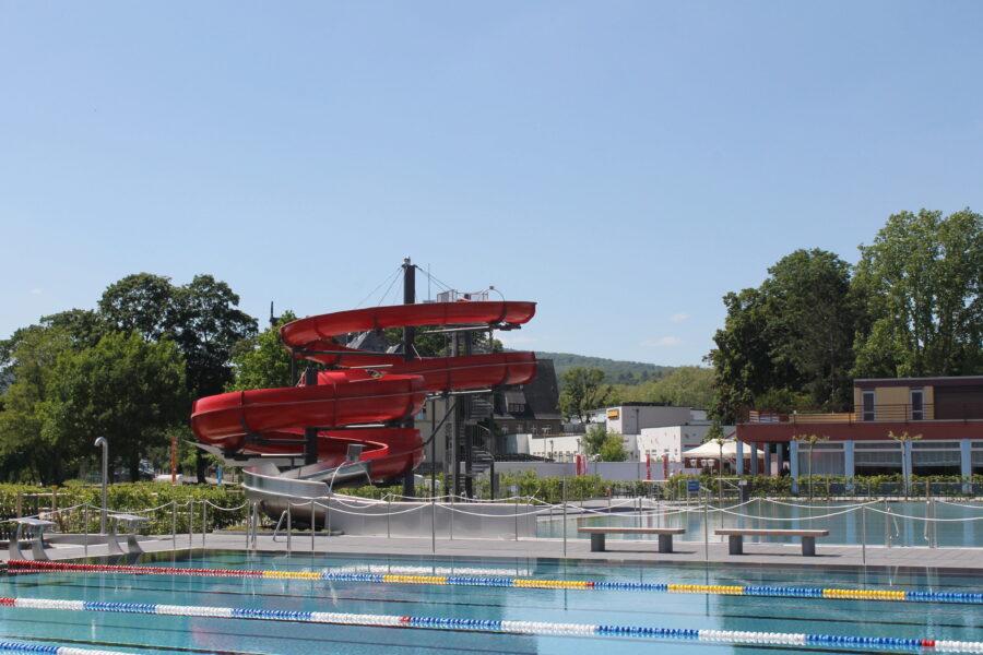Das Freibad Oberwerth in Koblenz.