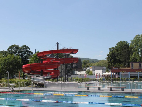 Das Freibad Oberwerth in Koblenz.