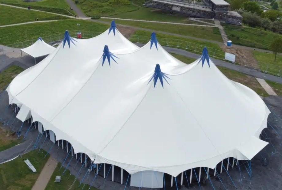 Das Theaterzelt auf der Festung Ehrenbreitstein. Das Theaterzelt auf der Festung Ehrenbreitstein.