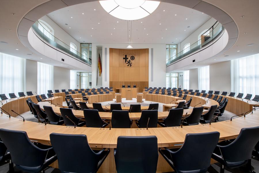 Der Landtag von Rheinland-Pfalz in Mainz.