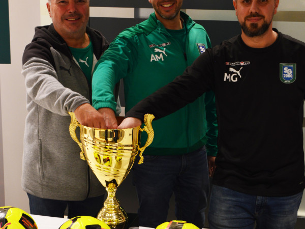 Die Auslosung des evm-Junior-Cups übernahmen Admin-Vorstand Wolfgang Knöll, sowie Andreas Mattlener und Mert Gürbüz aus dem Jugendvorstand.