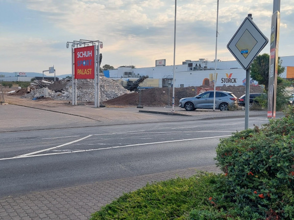 Die Baustelle der künftigen Filiale von Primark.