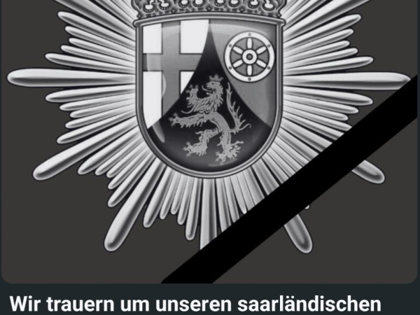 Die Polizei Koblenz trauert um ihren saarländischen Kollegen.