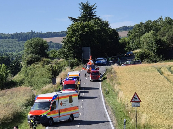 Die Unfallstelle bei Ettringen.