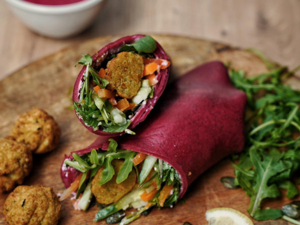 Ein Wrap bei Mr. Healthy